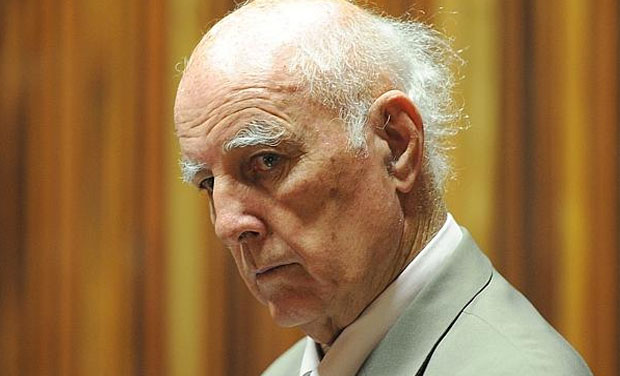 Australian-born former tennis Grand Slam champion Bob Hewitt was found guilty Monday in South Africa of raping and assaulting young girls whom he was coaching in the early 1980s. (Photo: AP) Australian-born former tennis Grand Slam champion Bob Hewitt was found guilty Monday in South Africa of raping and assaulting young girls whom he was coaching in the early 1980s. (Photo: AP)