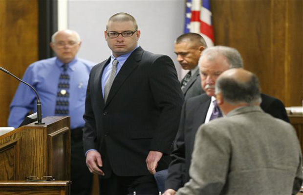 Former Marine Cpl. Eddie Ray Routh, center, appears in court on the opening day of his capital murder trial at the Erath County Donald R. Jones Justice Center, Wednesday, Feb. 11, 2015, in Stephenville, Texas. Routh, 27, of Lancaster, Texas, is Former Marine Cpl. Eddie Ray Routh, center, appears in court on the opening day of his capital murder trial at the Erath County Donald R. Jones Justice Center, Wednesday, Feb. 11, 2015, in Stephenville, Texas. Routh, 27, of Lancaster, Texas, is