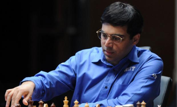 Five-time World Champion Viswanathan Anand of India played out his third draw on the trot as he signed peace with Etienne Bacrot of France in the third round of Grenke Chess Classic in Baden-Baden on Thursday (Photo: AFP) Five-time World Champion Viswanathan Anand of India played out his third draw on the trot as he signed peace with Etienne Bacrot of France in the third round of Grenke Chess Classic in Baden-Baden on Thursday (Photo: AFP)