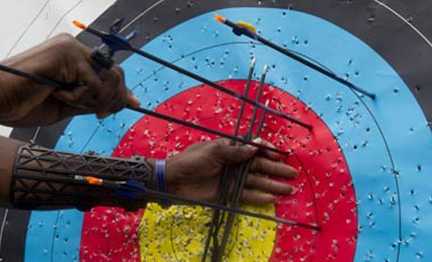 As per the World Archery rules if a team is not present at the start of a final match then that game is forfeited. (Photo: AFP) As per the World Archery rules if a team is not present at the start of a final match then that game is forfeited. (Photo: AFP)