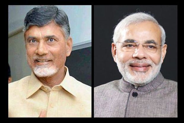 Telugu Desam chief Chandrababu Naidu and BJP's prime ministerial candidate Narendra Modi (Photo: PTI) Telugu Desam chief Chandrababu Naidu and BJP's prime ministerial candidate Narendra Modi (Photo: PTI)