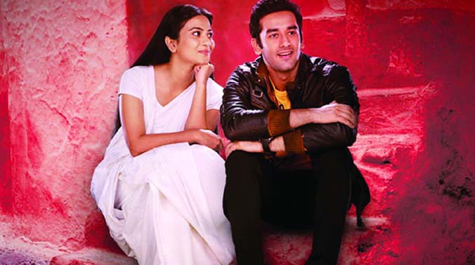 Aditi Sharma and co-star Vishal in a still from Gangaa Aditi Sharma and co-star Vishal in a still from Gangaa