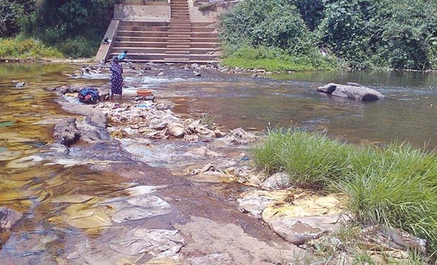 Waste waters emanating from municipal sewage and industrial effluent are filling the river Cauvery with heavy metals threatening the health of people in riverine towns. (Photo: DC) Waste waters emanating from municipal sewage and industrial effluent are filling the river Cauvery with heavy metals threatening the health of people in riverine towns. (Photo: DC)