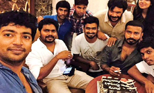 Kabali crew with Dinesh Kabali crew with Dinesh