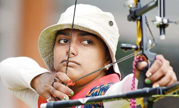 This is India's best ever show in the World Archery Championships where they are in hunt for a third medal, and a double for Laxmirani Majhi who will fight for a bronze in the individual recurve section later in the day. (Photo: AFP/File) This is India's best ever show in the World Archery Championships where they are in hunt for a third medal, and a double for Laxmirani Majhi who will fight for a bronze in the individual recurve section later in the day. (Photo: AFP/File)