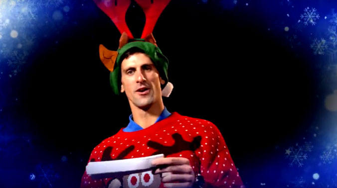 Watch: Novak Djokovic 'tries' to sing Rudolph, the red ...