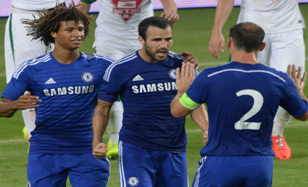 Chelsea's new signing Cesc Fabregas scored in their 2-1 win over Ferencvaros in Budapest. Photo: AFP Chelsea's new signing Cesc Fabregas scored in their 2-1 win over Ferencvaros in Budapest. Photo: AFP