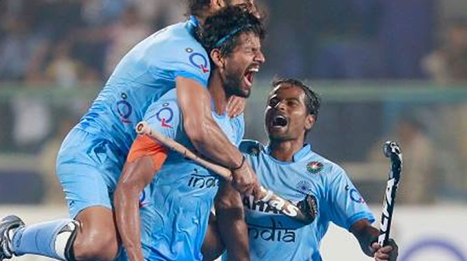 After starting the match on a slow note, India produced a fine show in the last two quarters to beat the world number two side with their relentless attacks in the second half. (Photo: Hockey India) After starting the match on a slow note, India produced a fine show in the last two quarters to beat the world number two side with their relentless attacks in the second half. (Photo: Hockey India)