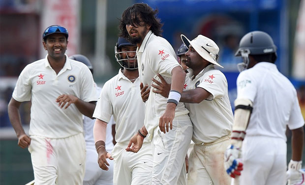 Angelo Mathew' departure after tea interval paved way to India's historic Test series win against Sri Lanka. (Photo: AFP) Angelo Mathew' departure after tea interval paved way to India's historic Test series win against Sri Lanka. (Photo: AFP)