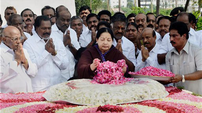 Jayalalithaa Aiadmk Leaders Pay Tributes To Founder M G Ramachandran