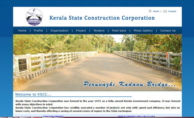 Kerala State Construction Corporation website (Photo: kscc.in) Kerala State Construction Corporation website (Photo: kscc.in)