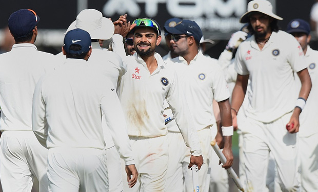 Registering a historic series win against Sri Lanka, fifth-placed India gained crucial ranking points to inch closer to arch-rivals Pakistan in the ICC Test team ratings. (Photo: AFP) Registering a historic series win against Sri Lanka, fifth-placed India gained crucial ranking points to inch closer to arch-rivals Pakistan in the ICC Test team ratings. (Photo: AFP)
