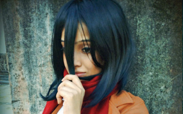 Rhea, an anime fan, sporting Mikasa cosplay. (Photo: DC) Rhea, an anime fan, sporting Mikasa cosplay. (Photo: DC)