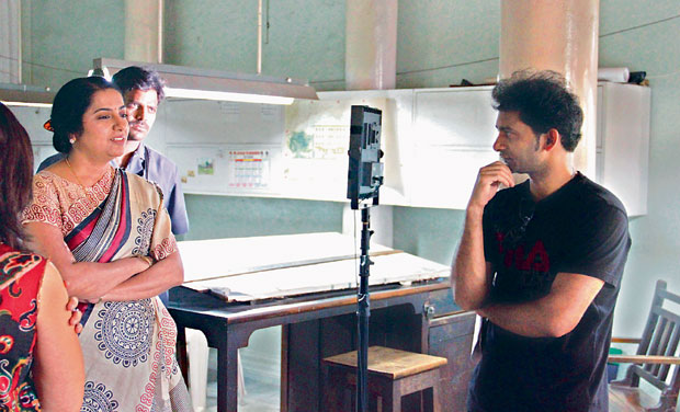 Ayodha Kumar (in black) during the making of the film. (Photo: DC) Ayodha Kumar (in black) during the making of the film. (Photo: DC)