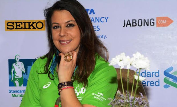 Former international tennis player Marion Bartoli - the event ambassador for Mumbai Marathon 2015 - in Mumbai on Wednesday (Photo: DC) Former international tennis player Marion Bartoli - the event ambassador for Mumbai Marathon 2015 - in Mumbai on Wednesday (Photo: DC)