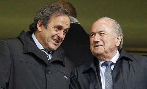 An old photo of Michel Platini (L) and Sepp Blatter. (Photo: AFP) An old photo of Michel Platini (L) and Sepp Blatter. (Photo: AFP)