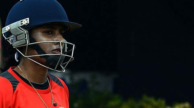 India's 33-year-old woman cricketer Mithali Raj could not arrive in the city to collect the MA Chidambaram Trophy at the BCCI's Annual Award function on Tuesday because she is busy playing domestic matches in Kolkata. (Photo: AFP) India's 33-year-old woman cricketer Mithali Raj could not arrive in the city to collect the MA Chidambaram Trophy at the BCCI's Annual Award function on Tuesday because she is busy playing domestic matches in Kolkata. (Photo: AFP)