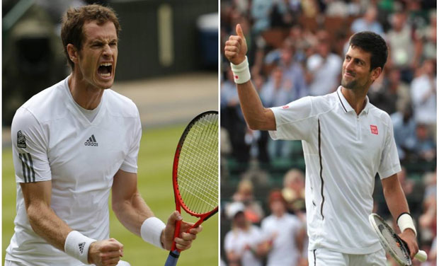 Andy Murray and Novak Djokovic will have a rematch of last year's Wimbledon final provided they don't bow out early in the 2014 edition of celebrated tournament. Photo: AP/AFP Andy Murray and Novak Djokovic will have a rematch of last year's Wimbledon final provided they don't bow out early in the 2014 edition of celebrated tournament. Photo: AP/AFP
