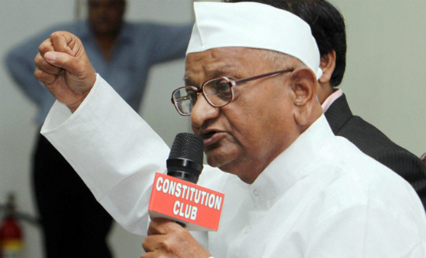 Social activist Anna Hazare addresses a press conference in New Delhi. -PTI file photo Social activist Anna Hazare addresses a press conference in New Delhi. -PTI file photo