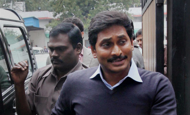 YSRCP President Y.S.Jagan Mohan Reddy after a meeting with BJP President Rajnath Singh outside his residence in New Delhi on Friday - PTI YSRCP President Y.S.Jagan Mohan Reddy after a meeting with BJP President Rajnath Singh outside his residence in New Delhi on Friday - PTI