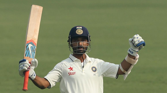Ajinkya Rahane became only the fifth Indian batsmen after late Vijay Hazare, Sunil Gavaskar, Rahul Dravid and Virat Kohli to score two hundreds in a Test match. (Photo: BCCI) Ajinkya Rahane became only the fifth Indian batsmen after late Vijay Hazare, Sunil Gavaskar, Rahul Dravid and Virat Kohli to score two hundreds in a Test match. (Photo: BCCI)