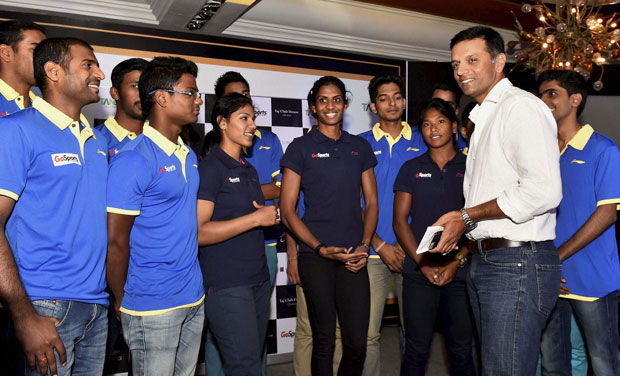 The Athlete Mentorship Programme, aimed to engage athletes from Olympic, Paralympic and Special Olympic disciplines, is being executed by Dravid in association with the GoSports Foundation. (Photo: PTI) The Athlete Mentorship Programme, aimed to engage athletes from Olympic, Paralympic and Special Olympic disciplines, is being executed by Dravid in association with the GoSports Foundation. (Photo: PTI)