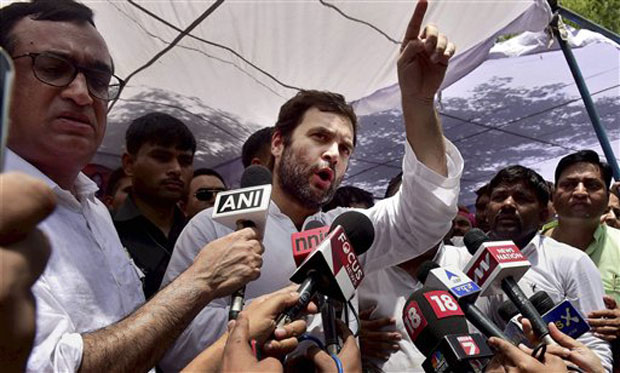 Congress Vice President said Modi, 'who wears a Rs 15 lakh suit,' prefers to go to Australia and the US. (Photo: PTI) Congress Vice President said Modi, 'who wears a Rs 15 lakh suit,' prefers to go to Australia and the US. (Photo: PTI)