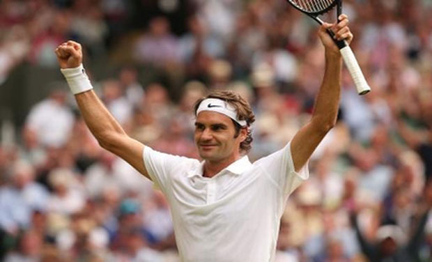 Roger Federer is a seven-time Wimbledon champion, the holder of a record 17 majors and will be playing in his 35th Grand Slam semi-final and ninth at the All England Club. Photo: AFP Roger Federer is a seven-time Wimbledon champion, the holder of a record 17 majors and will be playing in his 35th Grand Slam semi-final and ninth at the All England Club. Photo: AFP