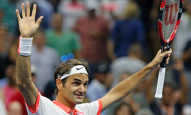 Roger Federer, seeking his sixth US Open title, dispatched US 13th seed John Isner 7-6 (7/0), 7-6 (8/6), 7-5 to reach a quarter-final against French 12th seed Richard Gasquet. (Photo: AP) Roger Federer, seeking his sixth US Open title, dispatched US 13th seed John Isner 7-6 (7/0), 7-6 (8/6), 7-5 to reach a quarter-final against French 12th seed Richard Gasquet. (Photo: AP)