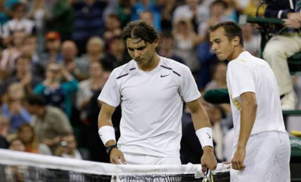 In 2012, the unheralded Czech Lukas Rosol sent Rafael Nadal crashing to a shock second round loss at Wimbledon. Photo: AP/ File In 2012, the unheralded Czech Lukas Rosol sent Rafael Nadal crashing to a shock second round loss at Wimbledon. Photo: AP/ File