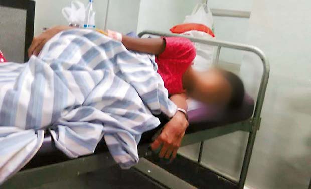 The victim is now being tube-fed as her throat and esophagus have been burnt. She also has difficulty in breathing (Photo: DC) The victim is now being tube-fed as her throat and esophagus have been burnt. She also has difficulty in breathing (Photo: DC)