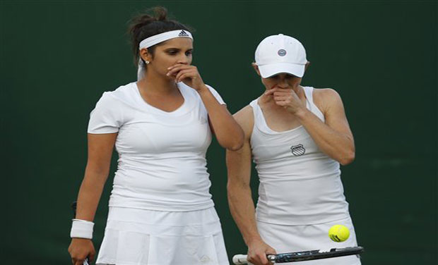 The pair of Sania Mirza and Cara Black jumped to number 5 in the women's doubles rankings announced by WTA. Photo: AP/ File The pair of Sania Mirza and Cara Black jumped to number 5 in the women's doubles rankings announced by WTA. Photo: AP/ File