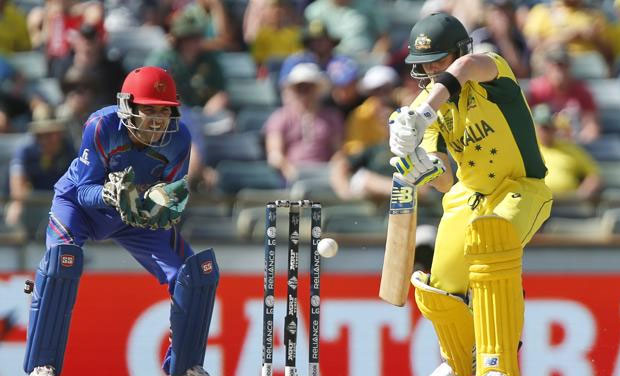 Australia batsman Steve Smith in action against Afghanistan in Perth. (Photo: AP) Australia batsman Steve Smith in action against Afghanistan in Perth. (Photo: AP)