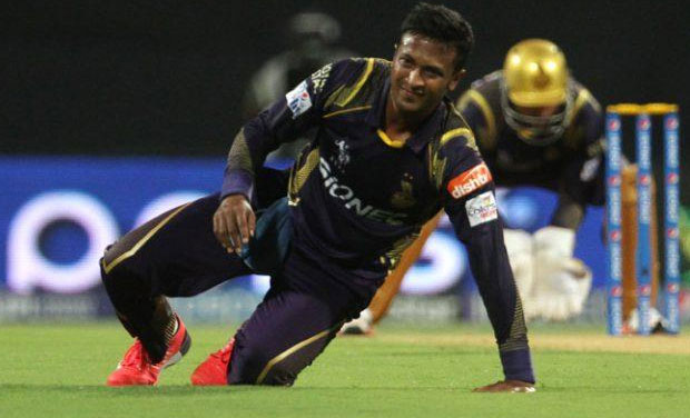 KKR all-rounder Shakib Al Hasan in action against Mumbai Indians at Wankhede Stadium on Thursday. (Photo: BCCI) KKR all-rounder Shakib Al Hasan in action against Mumbai Indians at Wankhede Stadium on Thursday. (Photo: BCCI)