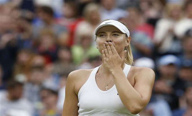 Maria Sharapova finally will play her fourth-round Wimbledon match Tuesday, no matter what sort of weather there is. Photo: AP Maria Sharapova finally will play her fourth-round Wimbledon match Tuesday, no matter what sort of weather there is. Photo: AP