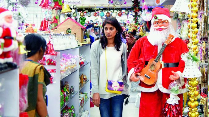 A shopper checks out the gifts on display at a city store A shopper checks out the gifts on display at a city store