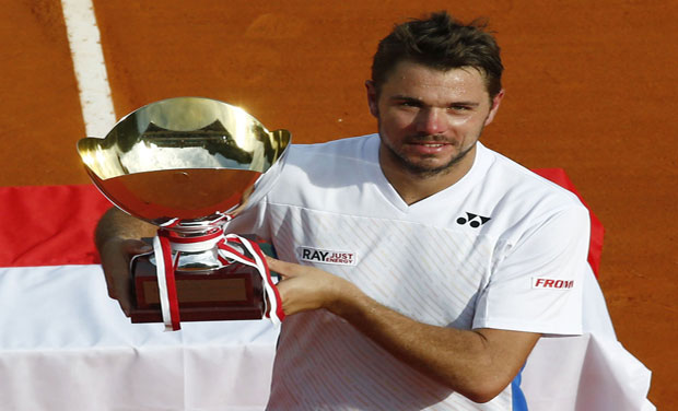 The Monte Carlo title was Wawrinka's third of the year after trophies at Chennai and Grand Slam breakthrough at the Australian Open in January. Photo: AFP The Monte Carlo title was Wawrinka's third of the year after trophies at Chennai and Grand Slam breakthrough at the Australian Open in January. Photo: AFP