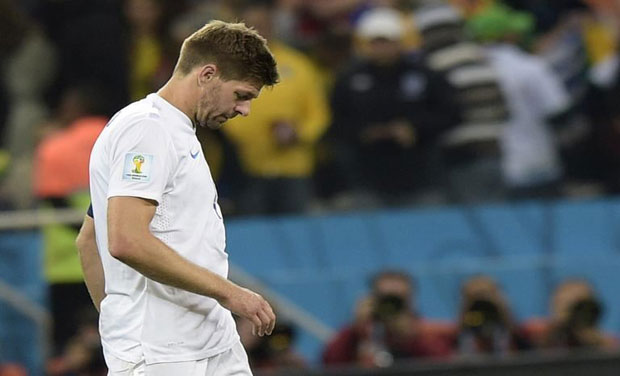 While Steven Gerrard had a brilliant EPL season with Liverpool, his failure to do well for England at the World Cup has not served him and his national team well. Photo: AFP While Steven Gerrard had a brilliant EPL season with Liverpool, his failure to do well for England at the World Cup has not served him and his national team well. Photo: AFP
