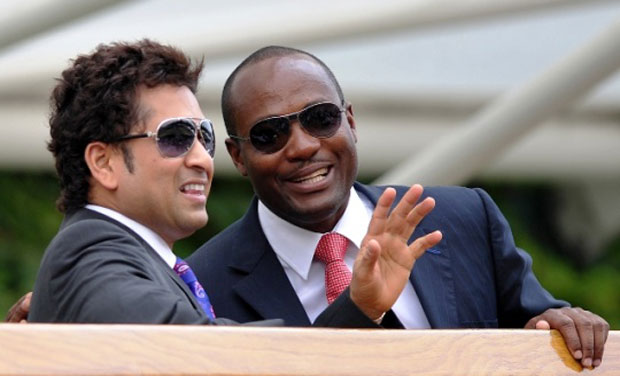 Two of the best batsmen of the modern era, Sachin Tendulkar and Brian Lara last played for the same side in 1994 in Toronto in the Sky Dome. Photo: AFP/ File Two of the best batsmen of the modern era, Sachin Tendulkar and Brian Lara last played for the same side in 1994 in Toronto in the Sky Dome. Photo: AFP/ File