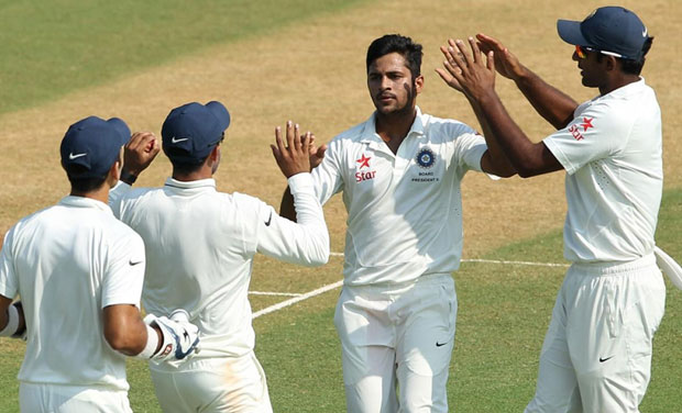 Shardul Thakur took all his four wickets in the space of 25 balls for eight runs, starting Friday evening. He had snapped up visiting team's opener Stiaan van Zyl and night watchman Simon Harmer last evening, while on Saturday he added prized scalps Shardul Thakur took all his four wickets in the space of 25 balls for eight runs, starting Friday evening. He had snapped up visiting team's opener Stiaan van Zyl and night watchman Simon Harmer last evening, while on Saturday he added prized scalps