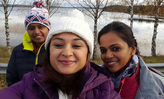 Nidhi Tiwari, Rashmi Kopar and Dr Soumya Goyal pose for a selfie on their trip. (Picture Courtesy: Facebook) Nidhi Tiwari, Rashmi Kopar and Dr Soumya Goyal pose for a selfie on their trip. (Picture Courtesy: Facebook)