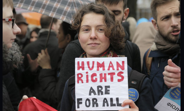 Lesbian, gay, bisexual, and transgender (LGBT) activists attend a rally in front of parliament in Kiev, Ukraine (Photo: AP) Lesbian, gay, bisexual, and transgender (LGBT) activists attend a rally in front of parliament in Kiev, Ukraine (Photo: AP)