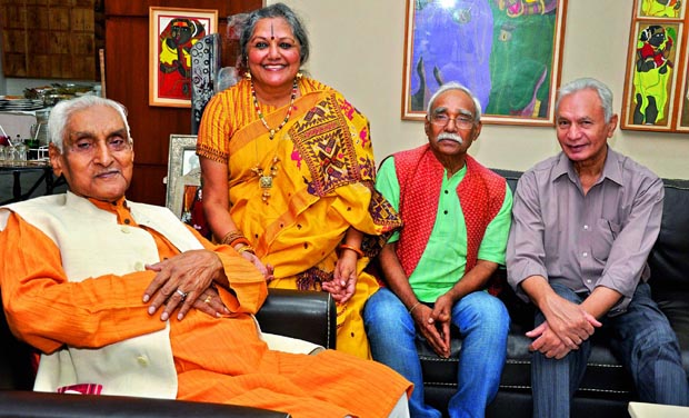 (From left) Jagdish Mittal, Anju Poddar, Vaikuntam and Suryaprakash. (From left) Jagdish Mittal, Anju Poddar, Vaikuntam and Suryaprakash.