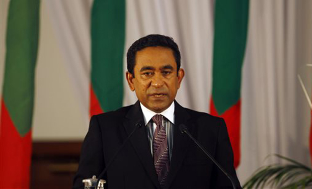 Maldives President Abdulla Yameen (Photo: AP) Maldives President Abdulla Yameen (Photo: AP)