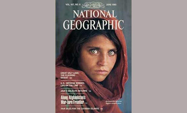 The then 12-year-old Gula became famous worldwide after her haunting closeup shot on the magazine's cover. The then 12-year-old Gula became famous worldwide after her haunting closeup shot on the magazine's cover.