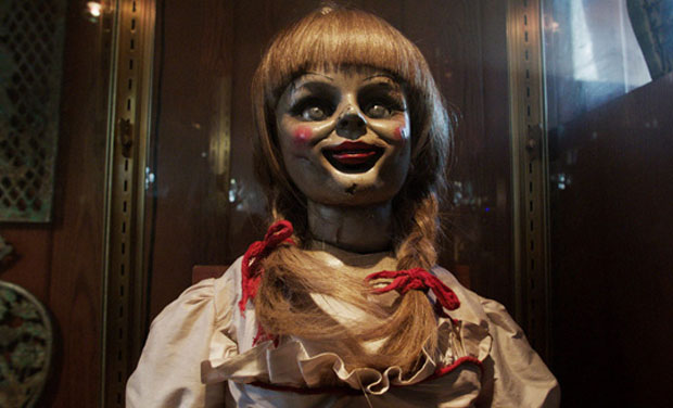 The Annabelle doll from the film 'The Conjuring'. The Annabelle doll from the film 'The Conjuring'.