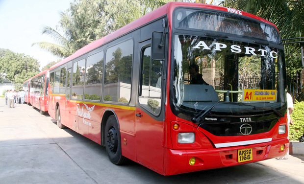 APSRTC will be operated from Vijayawada from September 1 and that almost all the staff members allocated to Andhra Pradesh post division have agreed to shift their families to Vijayawada. (Photo: DC/File) APSRTC will be operated from Vijayawada from September 1 and that almost all the staff members allocated to Andhra Pradesh post division have agreed to shift their families to Vijayawada. (Photo: DC/File)