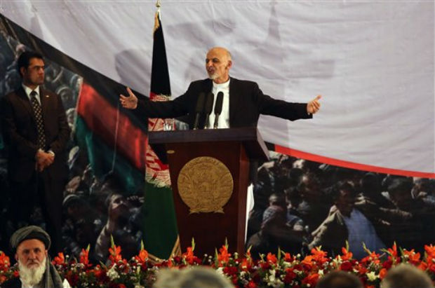 Afghan president-elect Ashraf Ghani Ahmadzai speaks during his first public appearance since winning the election runoff in Kabul, Afghanistan, Monday, Sept. 22, 2014, Afghanistan's new president-elect says he wants Afghan women represented at the Afghan president-elect Ashraf Ghani Ahmadzai speaks during his first public appearance since winning the election runoff in Kabul, Afghanistan, Monday, Sept. 22, 2014, Afghanistan's new president-elect says he wants Afghan women represented at the