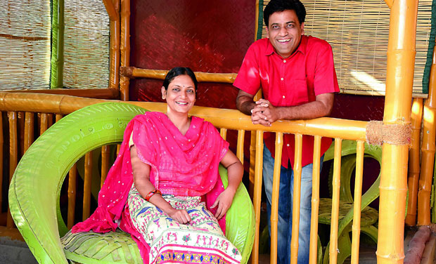 Innovators: Prashant Lingam and Aruna Kappagantula at their workshop in Uppal. (Photo: DC) Innovators: Prashant Lingam and Aruna Kappagantula at their workshop in Uppal. (Photo: DC)