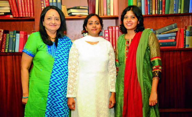 From left: Usha Narayanan, Sumeetha Manikandan and Bhargavi Balachandran From left: Usha Narayanan, Sumeetha Manikandan and Bhargavi Balachandran